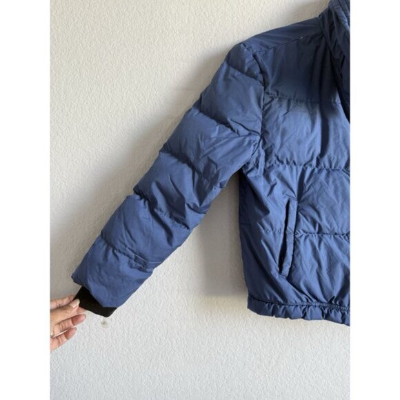 Athleta Girl‎ Sleigh All Day Down Puff Jacket In Damask Blue Size L/12 Winter - Picture 11 of 16